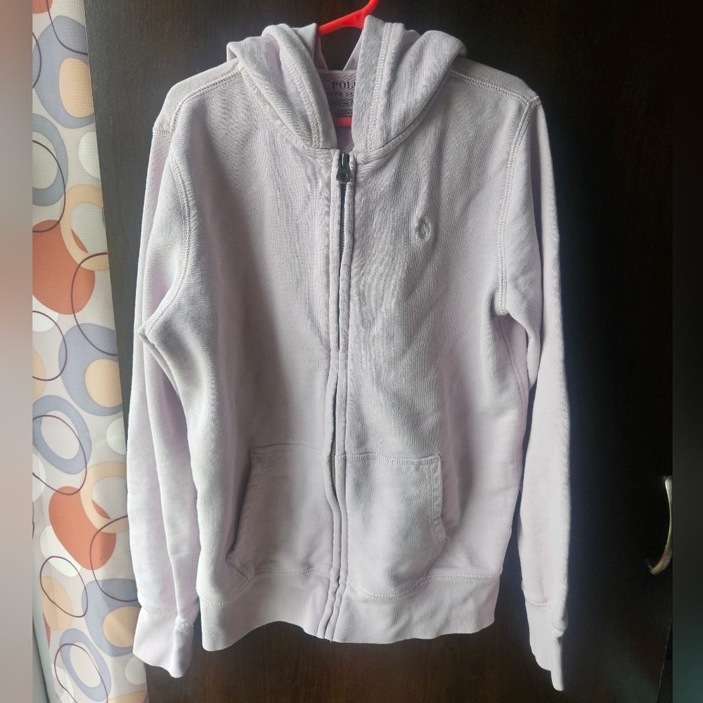 Polo by Ralph Lauren Kids Light Purple Zip-Up Hoodie